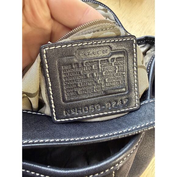 Y2K Coach HO50-9247 Small Vintage Black Soho Leather Shoulder Bag 90’s Silver - Picture 13 of 16